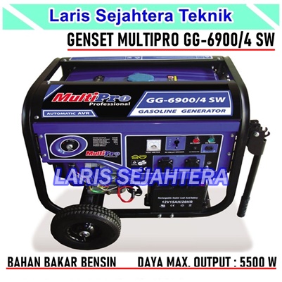 Jual Mesin Genset MultiPro GG-6900 4 SW Harga Murah