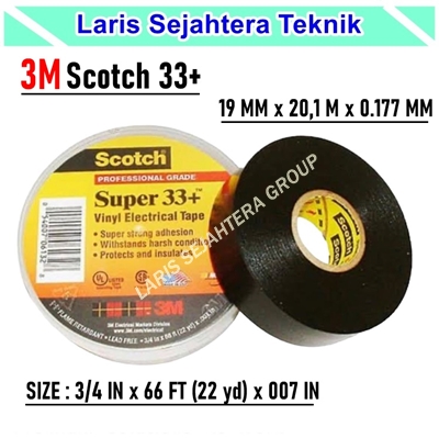 Jual Isolasi Elektrik 3M 33+ Vinyl Tape Harga Murah