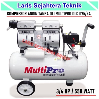 Jual Kompresor Oil less 3/4 HP MultiPro OLC 075-24 Harga Murah