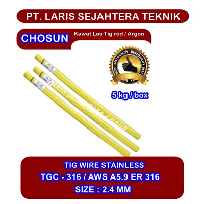 Jual Kawat Las Argon Chosun TIG Wire Stainless TGC 316 - 2.4mm