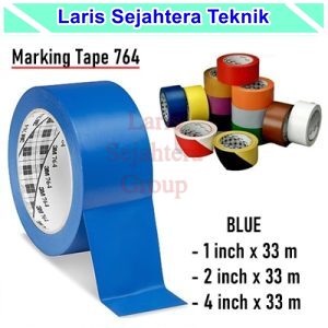 Jual Floor Marking Tape Lakban Lantai Biru 3M 764