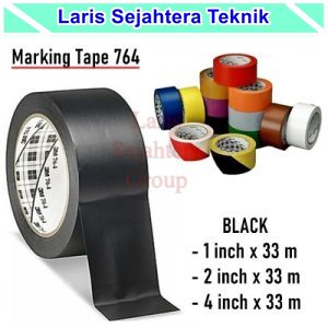 Jual Floor Marking Tape Lakban Lantai Hitam 3M 764