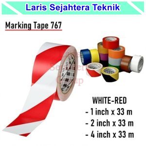 Jual Floor Marking Tape Lakban Lantai Merah Putih 3M 764