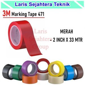 Jual floor Marking Vinyl Tap 3M 471 Lakban Lantai Merah