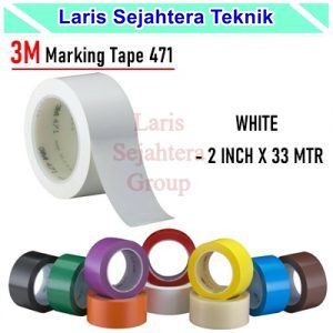 Jual floor Marking Vinyl Tap 3M 471 Lakban Lantai Putih