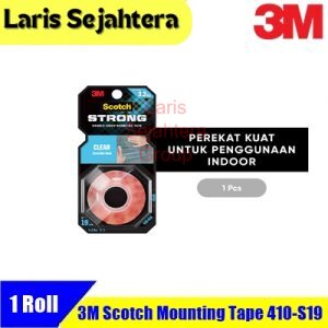 Jual Double Tape 3M 410-S19  Scotch Ukuran 19 mm x 1.5 Meter
