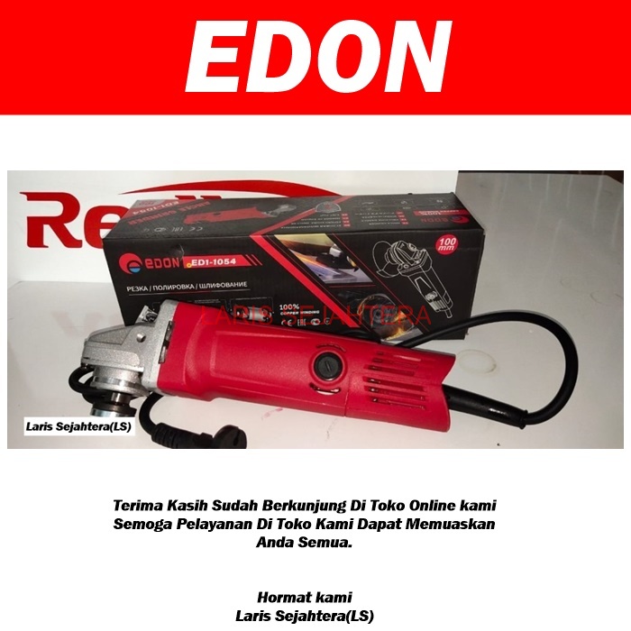 Jual EDON ED1-1054 MESIN GERINDA TANGAN HARGA MURAH