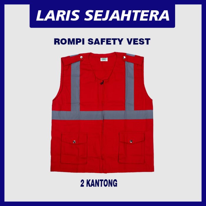 Jual Rompi Safety Vest Merah