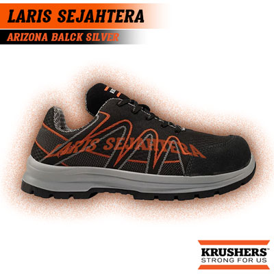 Jual Sepatu Safety Krusher ARIZONA BLACK-SILVER