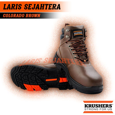 Jual Sepatu Safety Krusher Colorado Brown
