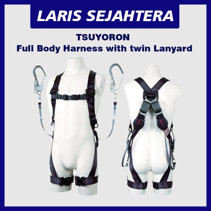 TSUYORON Full Body Harness with twin Lanyard Harga Murah