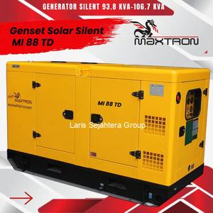 Genset 106.7 KVA Maxtron MI 88 TD Silent Type Bensin