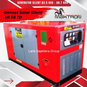 Genset 68.7 KVA Maxtron MI 58 TD Generator Set Silent Type Solar