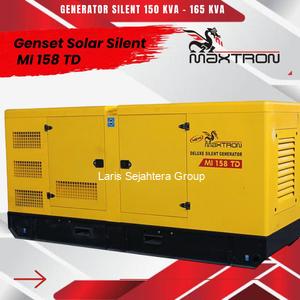 Genset Industri 165 kVA Maxtron MI 158 TD Generator Set Silent Type Bensin