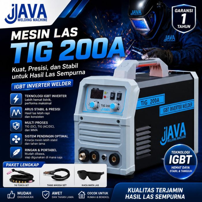 Mesin Las Java Welding TIG 200 A Terbaik 2026 Harga Murah Berkualitas